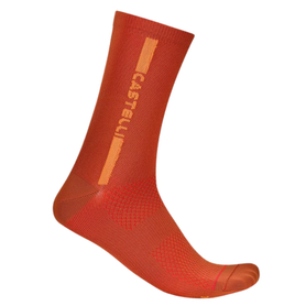 Cyklistické ponožky Castelli Linea Logo 15 Socks - Hně -L/X